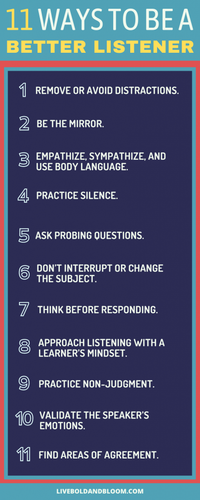ways to be a listener