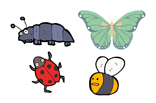 昆虫，容易画的东西