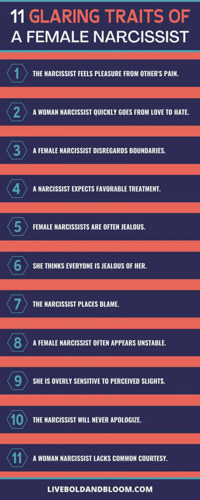 女性自恋者的11个显著特征