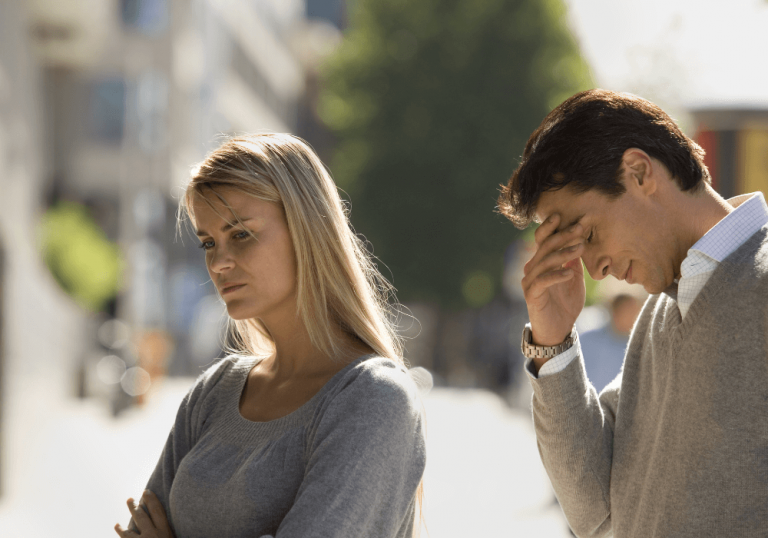 unhappy couple, how to rebuild trust in a relationship after lying