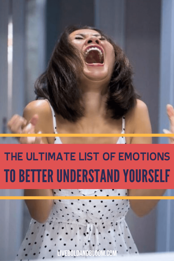 阅读情绪的终极清单。你会惊讶于我们作为人类所能经历的情感和感受的数量。