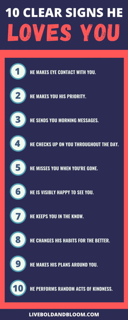 signs a guy loves you