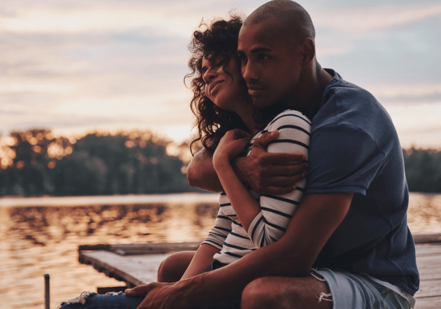 man sweetly hugging his girl how to be a better lover