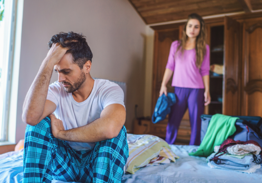 couple fighting in the bedroom how narcissists treat their exes