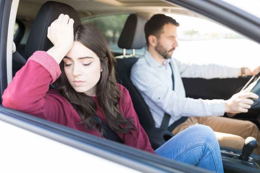 couple fighting in the car how narcissists treat their exes
