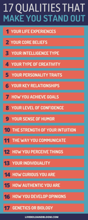 Learn how to stand out and be unique with these tips in this infographic.
