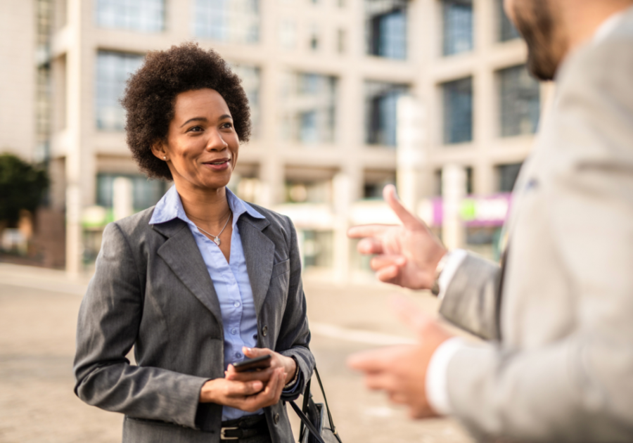 woman meeting a man Fear of Success