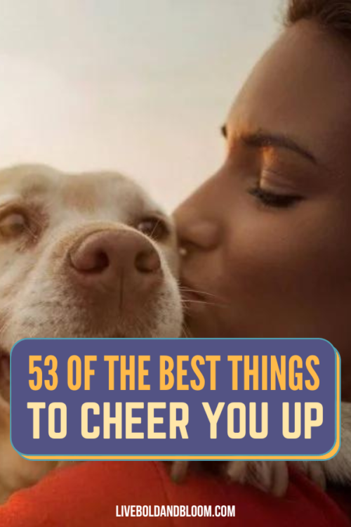 Are you feeling in the doldrums and wish you had something to make you feel happier? Check out this list of things to cheer you up when you feel down.