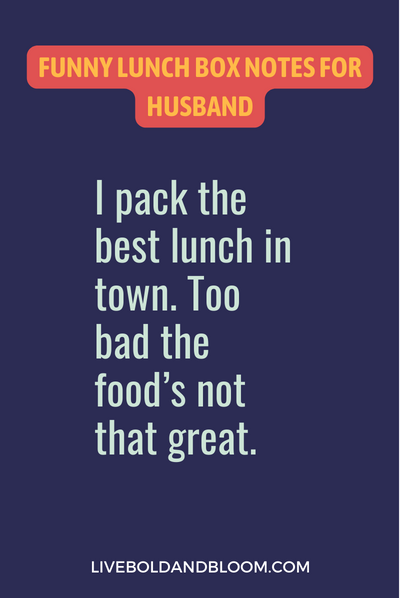 给丈夫的午餐便笺