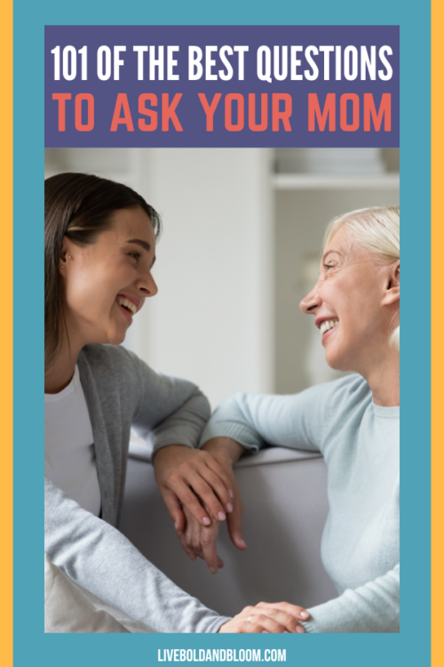 Got nothing to talk to with the number one woman in your life? Check out these questions to ask your mom to spark a conversation with her.