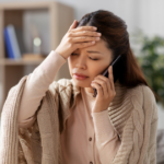 woman on phone Good Excuses To Miss Work On Short Notice