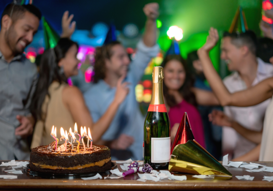 outdoor night party with dancing Couples’ Birthday Ideas