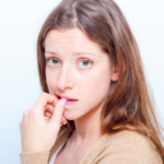 女人咬指甲的大头照:如何处理一段关系中的不安全感