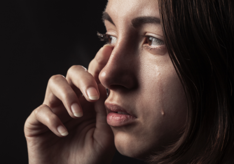 woman with tears Negative Emotions