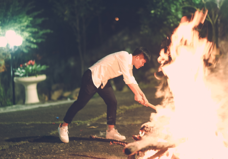 man playing in fire at night Weird Things Psychopaths Do