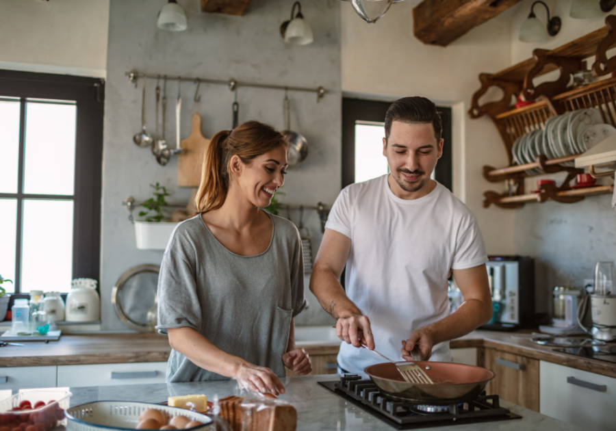 couple cooking in kitchen Types of Intimacy