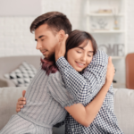 man and woman hugging How to Tell Someone You Just Want to Be Friends