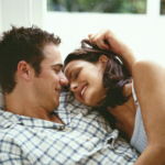 couple snuggling on sofa do Men Cuddle with any girl