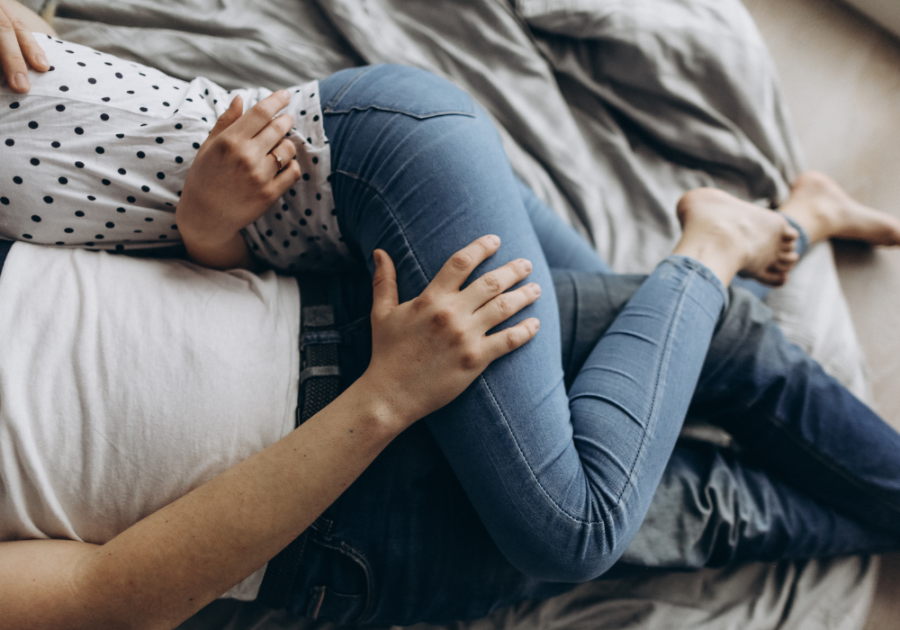 woman laying close to man do guys cuddle with just any girl