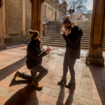 man kneeling in front of woman outdoors Wife Material