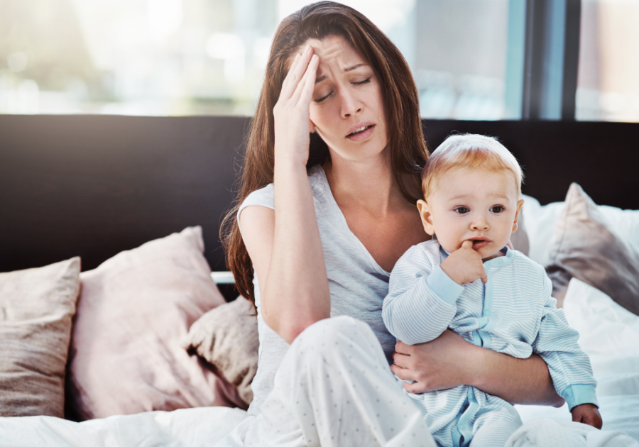 mother tired holding new born child Signs Your Wife Is Not Sexually Attracted to You