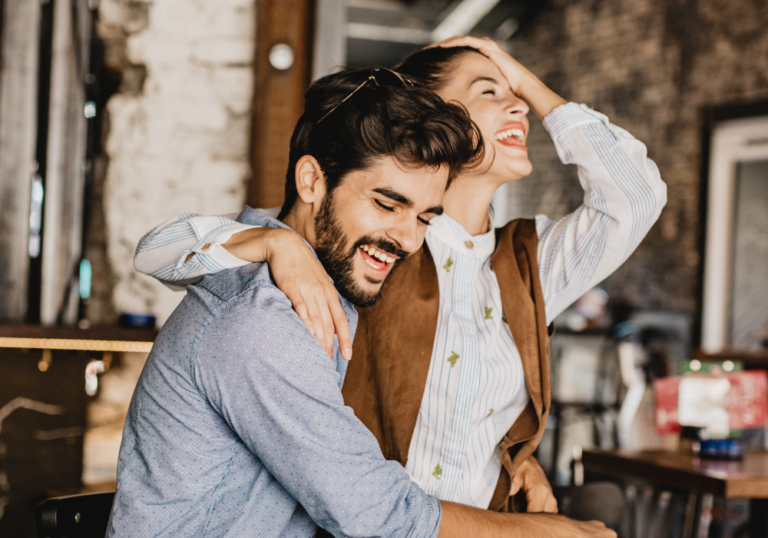 woman sitting on man's lap Funny Couples Quiz