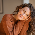 woman smiling posing for camera Poems About Beautiful Women