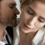 man very close to woman Signs He Wants You Badly Sexually