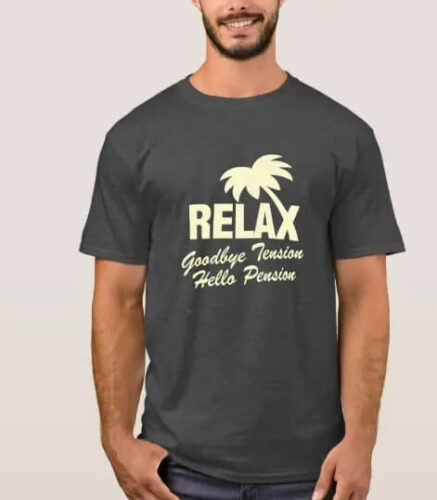 Goodbye Tension, Hello Pension retirement tee shirts