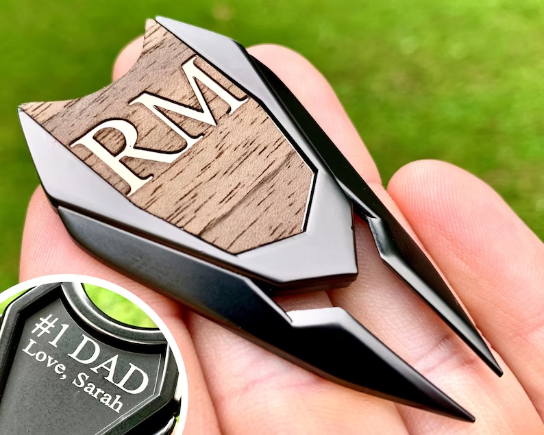 Golf Ball Marker Personalized Divot Tool retirement gifts for golfers