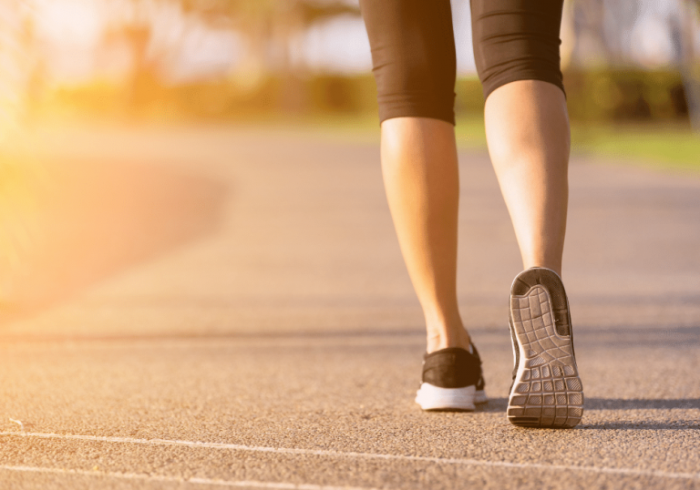 picture of a person walking velcro shoes for swollen feet